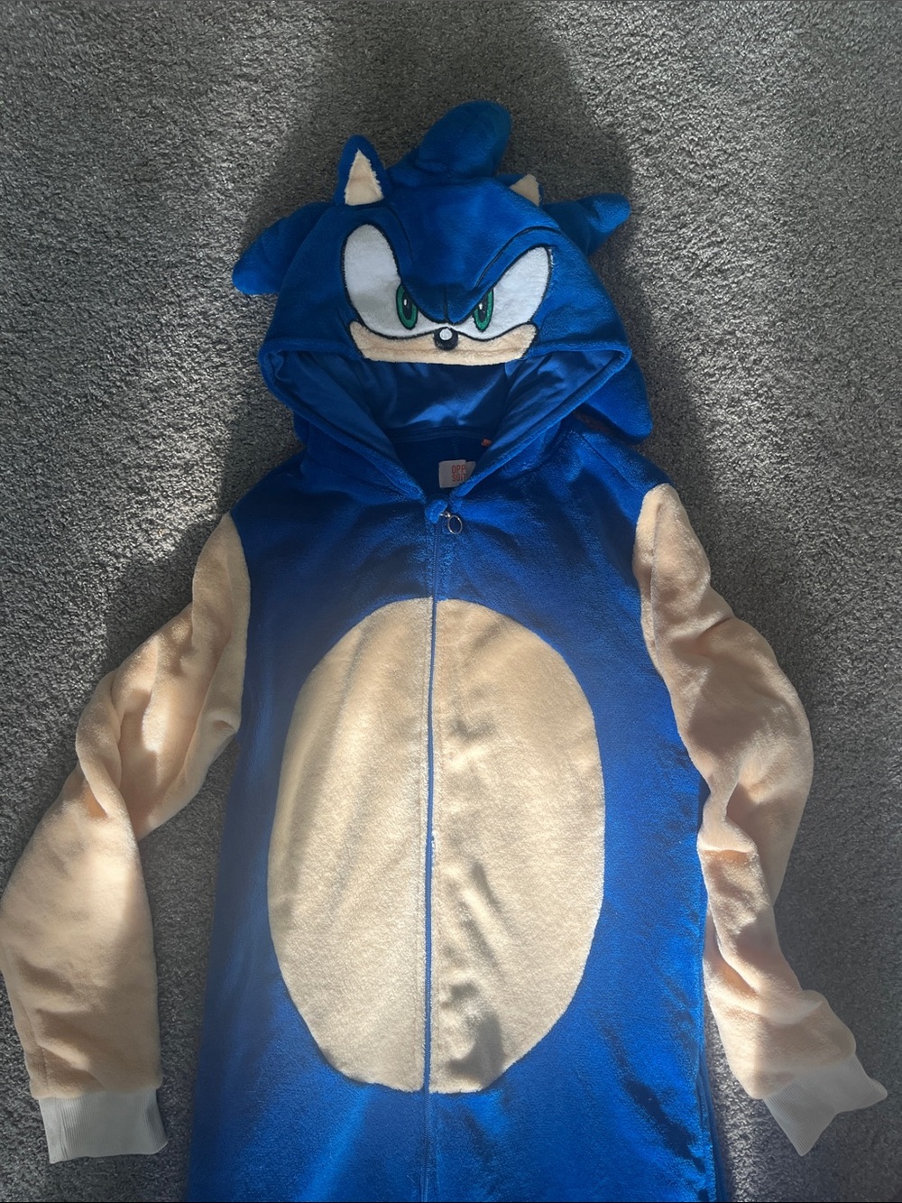 Opposites Sonic-Inspired Adult Costume Onesie - Picture 2 of 6